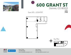 600 Grant St, Denver, CO for rent Floor Plan- Image 2 of 2