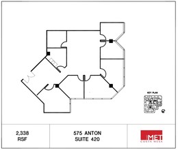 535-575 Anton Blvd, Costa Mesa, CA for rent Floor Plan- Image 1 of 3