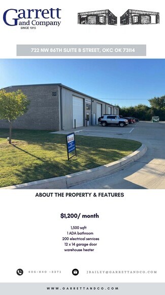 More details for 722 NW 86th St, Oklahoma City, OK - Industrial for Rent