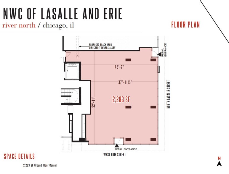 142 W Erie St, Chicago, IL for rent - Floor Plan - Image 2 of 2