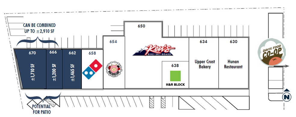 630-670 G St, Davis, CA for rent - Site Plan - Image 2 of 19