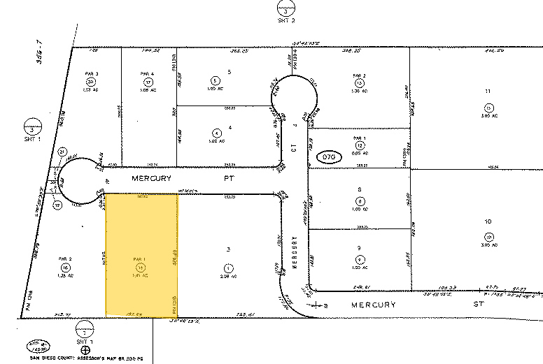 5160 Mercury Pt, San Diego, CA for rent - Plat Map - Image 2 of 10