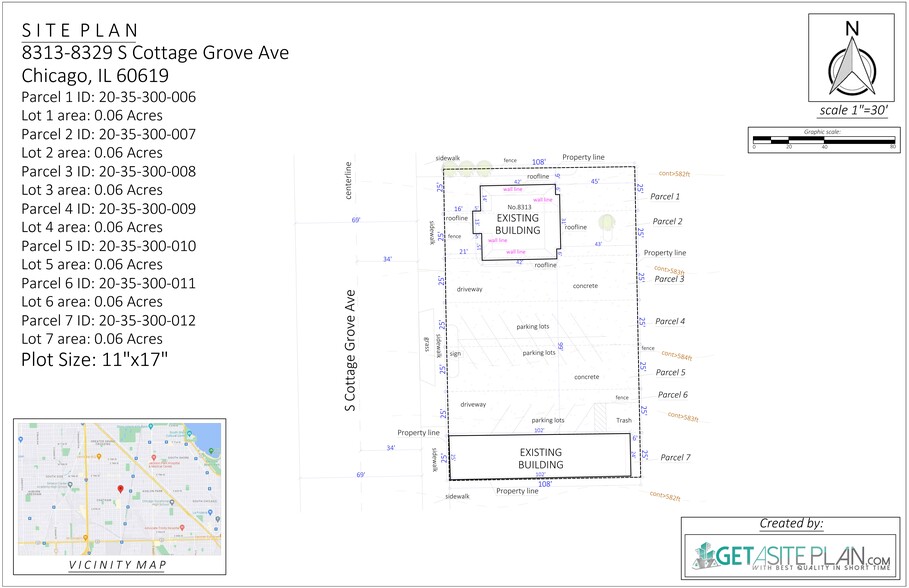 8315 S Cottage Grove Ave, Chicago, IL for rent - Site Plan - Image 2 of 3