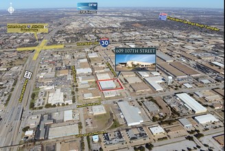 609 107th St, Arlington, TX - aerial  map view