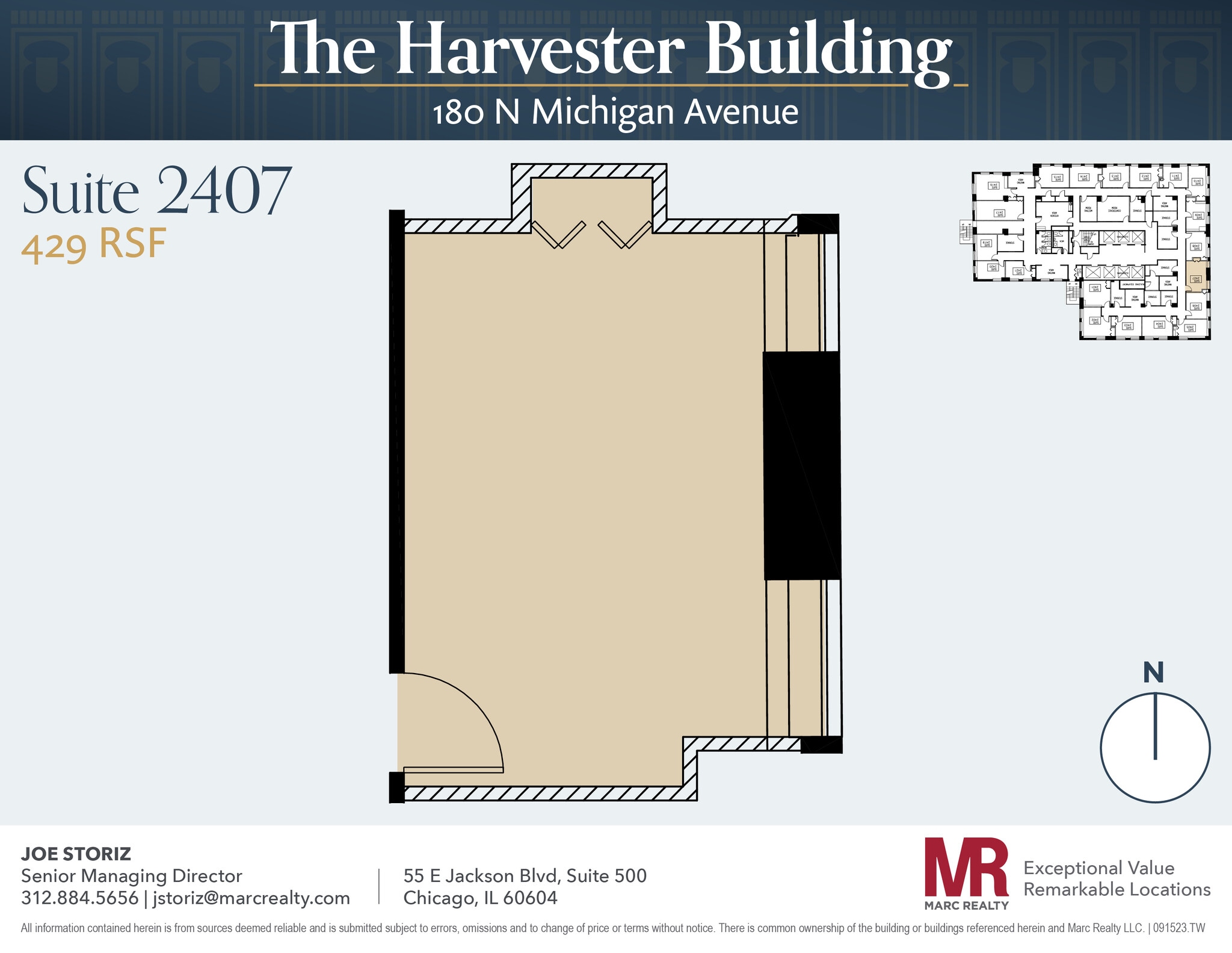 180 N Michigan Ave, Chicago, IL to rent Floor Plan- Image 1 of 1