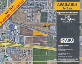 9201 Edison Hwy, Bakersfield, CA for sale Aerial- Image 1 of 2