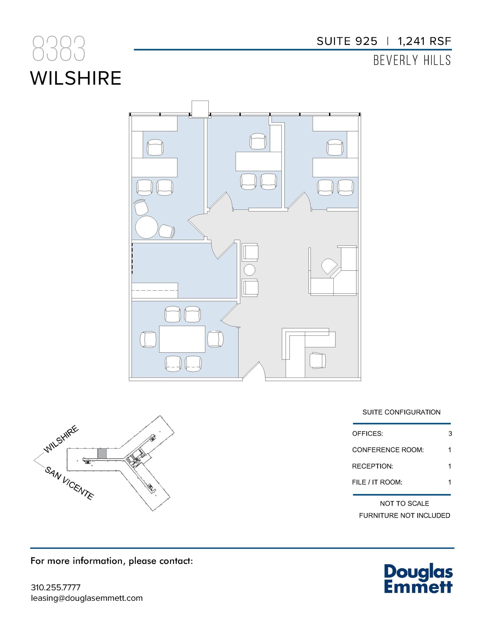 8383 Wilshire Blvd, Beverly Hills, CA to rent Floor Plan- Image 1 of 1