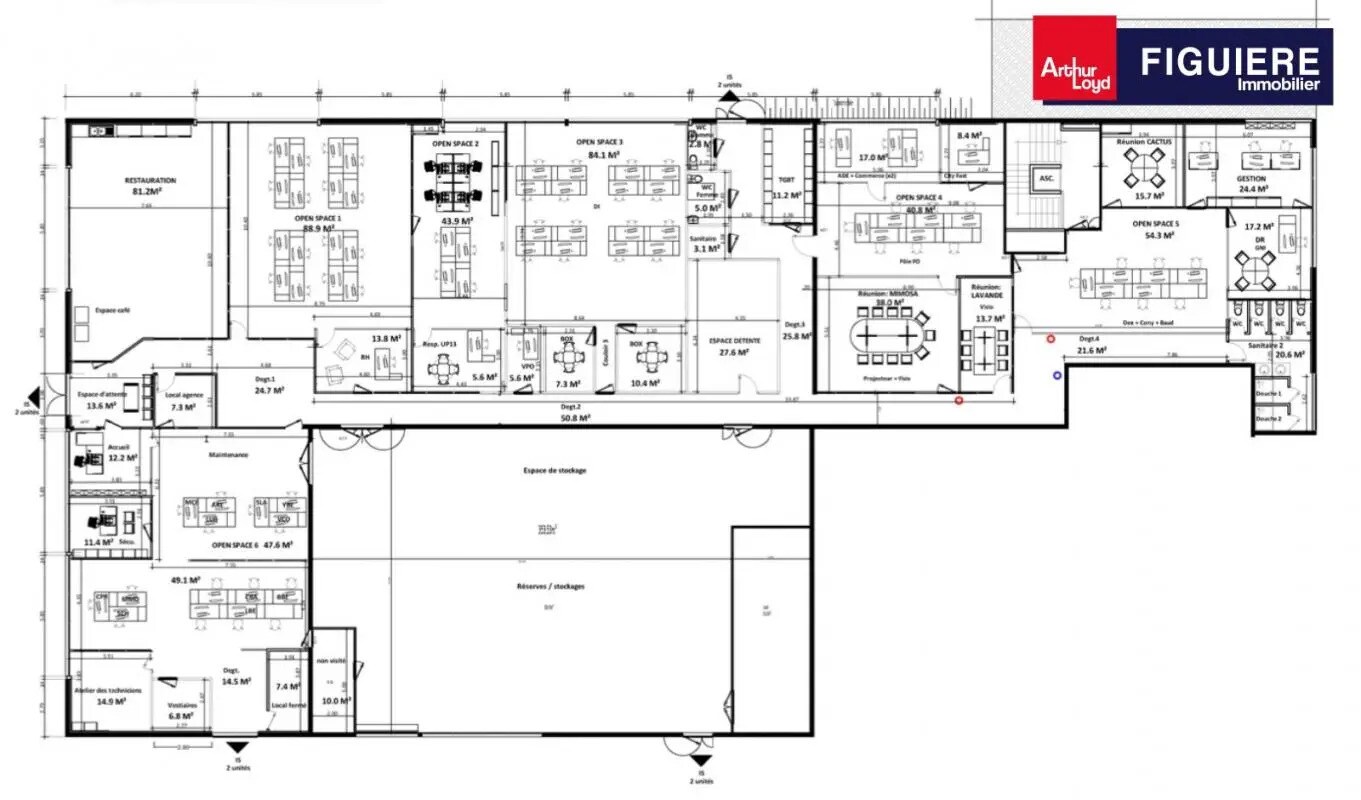 Office in Aix-en-Provence to rent Floor Plan- Image 1 of 2
