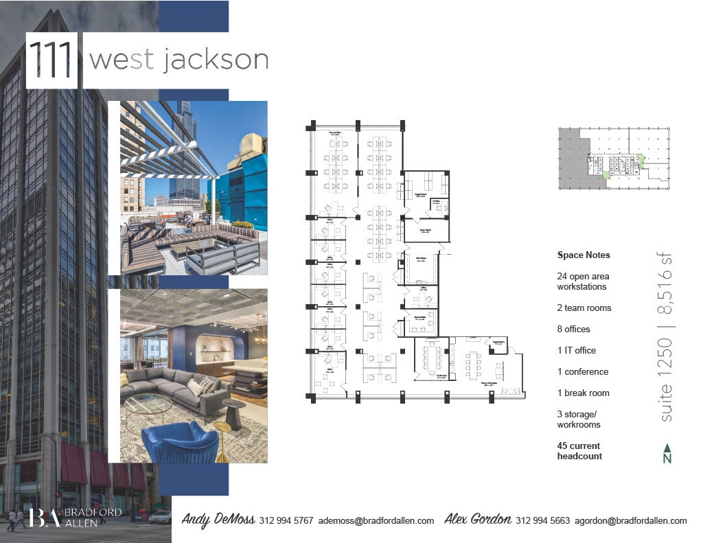 111 W Jackson Blvd, Chicago, IL to rent Floor Plan- Image 1 of 4