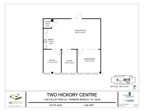 1750 Valley View Ln, Farmers Branch, TX for rent Floor Plan- Image 1 of 1