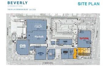 100 N La Cienega Blvd, Los Angeles, CA for rent Site Plan- Image 1 of 1