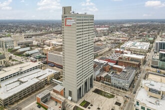 110 E Wayne St, Fort Wayne, IN - AERIAL map view