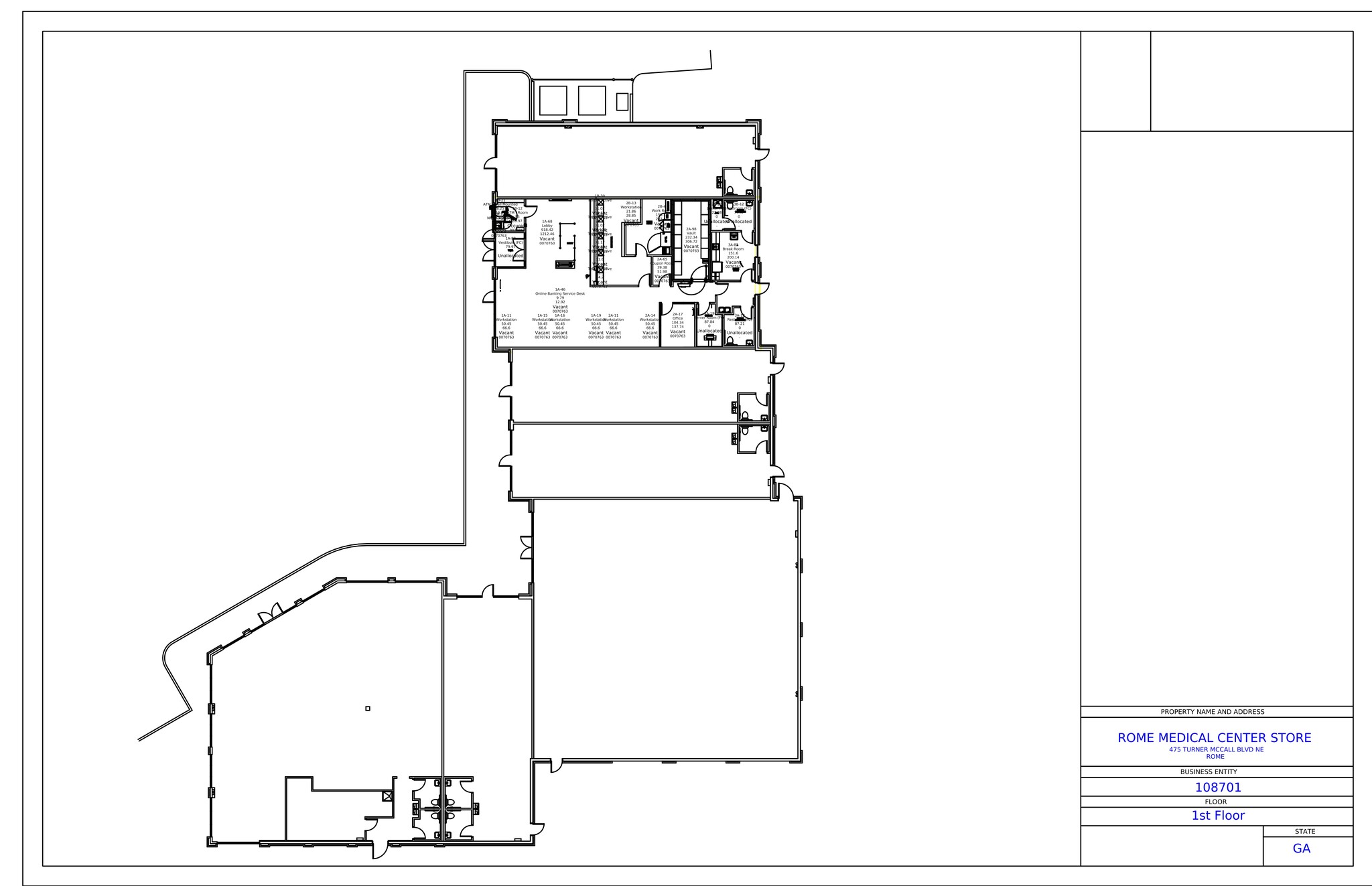 475 Turner McCall Blvd NE, Rome, GA for rent Site Plan- Image 1 of 1