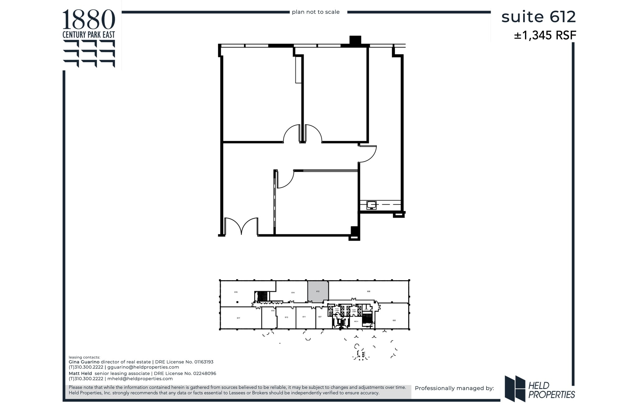 1880 Century Park E, Los Angeles, CA to rent Site Plan- Image 1 of 2