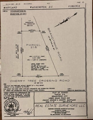 More details for 14133 Brandywine Rd, Brandywine, MD - Land for Sale