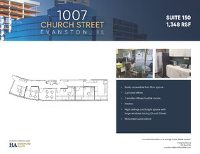 1007 Church St, Evanston, IL for rent Floor Plan- Image 1 of 19