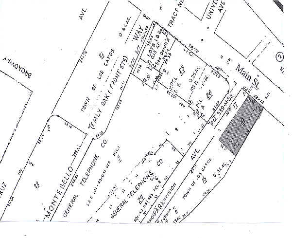 23 E Main St, Los Gatos, CA for rent - Plat Map - Image 3 of 3