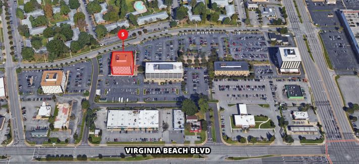 293 Independence Blvd, Virginia Beach, VA for rent - Aerial - Image 2 of 4