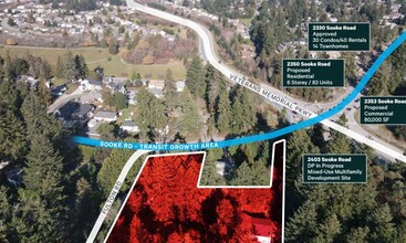 2415 Sooke Rd, Colwood, BC for sale Aerial- Image 1 of 2