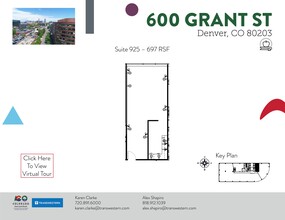 600 Grant St, Denver, CO for rent Site Plan- Image 1 of 2