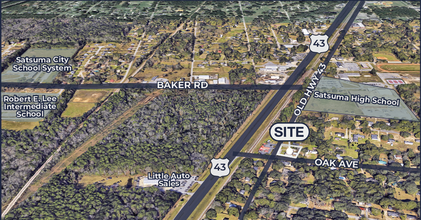 5352 Old Hwy 43, Satsuma, AL - aerial  map view