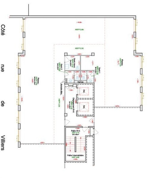 66-70 Rue De Villiers, 92300 Levallois-Perret, Levallois-Perret to rent - Floor Plan - Image 2 of 2