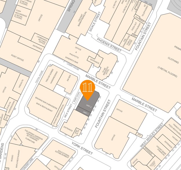 11 Eleven York St, Manchester for sale - Site Plan - Image 1 of 1