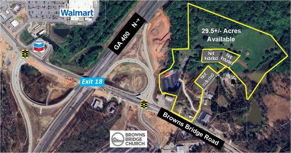 3885 Browns Bridge Rd, Cumming, GA for sale - Aerial - Image 1 of 12