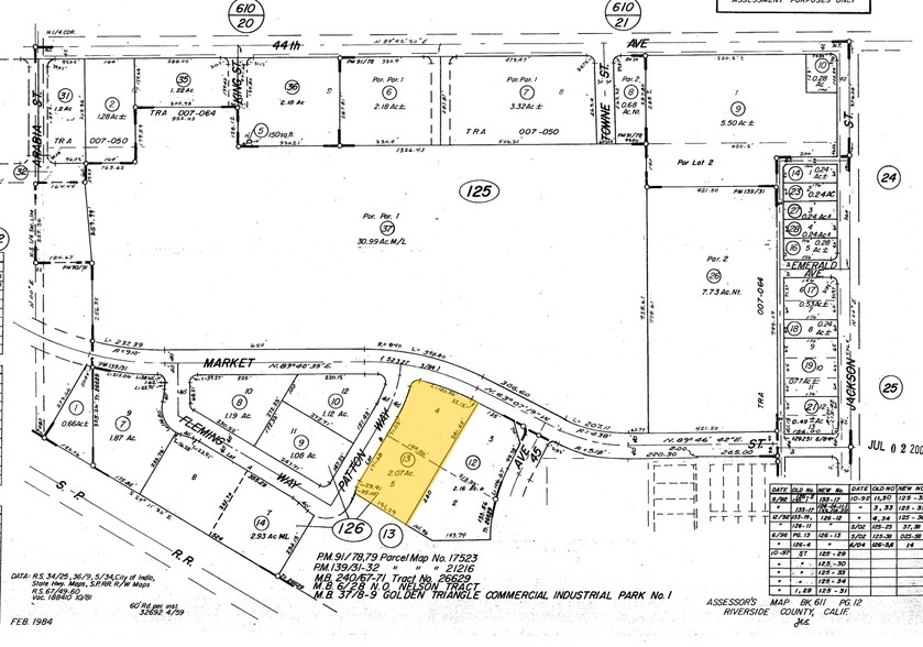 82733 Market St, Indio, CA for rent - Plat Map - Image 2 of 4