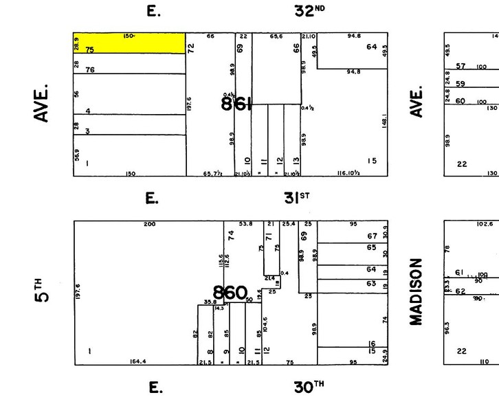 315 Fifth Ave, New York, NY for rent - Plat Map - Image 2 of 5