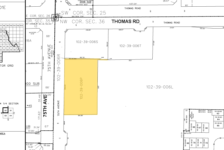 2837 N 75th Ave, Phoenix, AZ for rent - Plat Map - Image 2 of 4