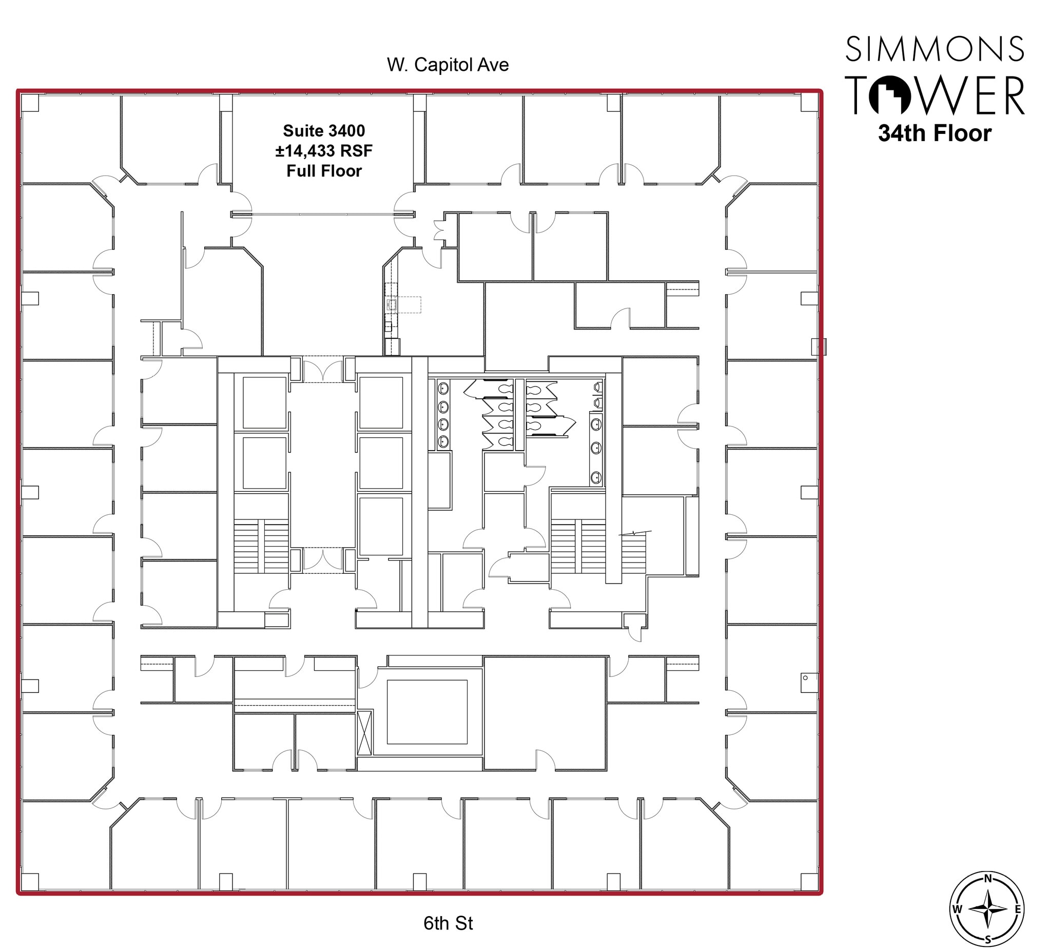 425 W Capitol Ave, Little Rock, AR to rent Floor Plan- Image 1 of 4