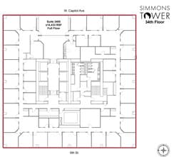 425 W Capitol Ave, Little Rock, AR to rent Floor Plan- Image 1 of 4