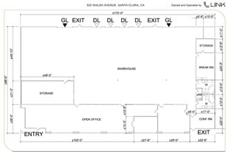 1135 Walsh Ave, Santa Clara, CA to rent Floor Plan- Image 2 of 2