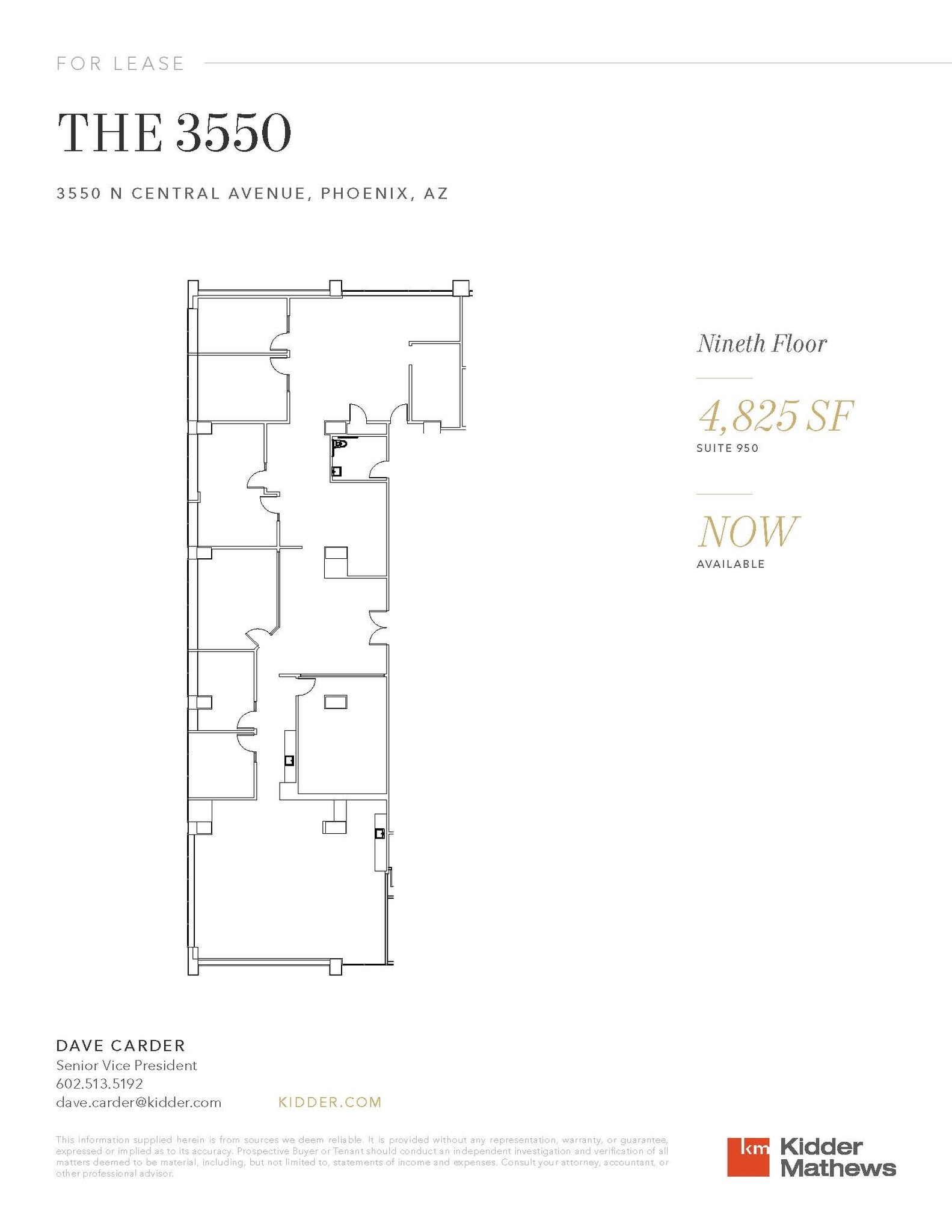 3550 N Central Ave, Phoenix, AZ to rent Floor Plan- Image 1 of 1