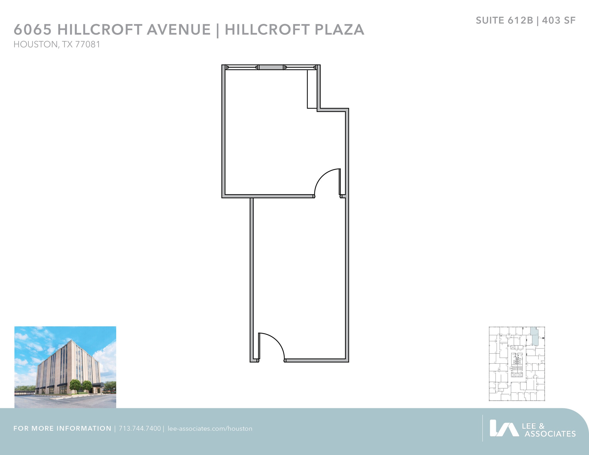 6065 Hillcroft Ave, Houston, TX to rent Floor Plan- Image 1 of 1