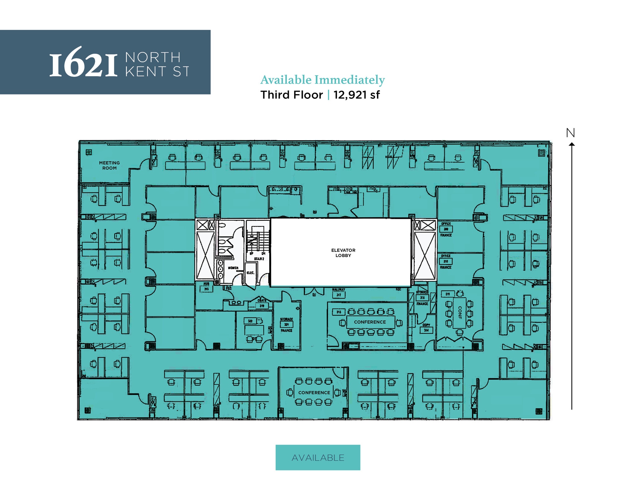 1621 N Kent St, Arlington, VA to rent Floor Plan- Image 1 of 1