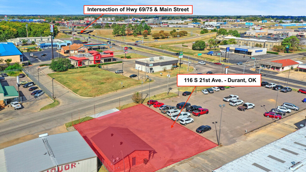 116 S 21st Ave, Durant, OK for sale - Aerial - Image 1 of 1