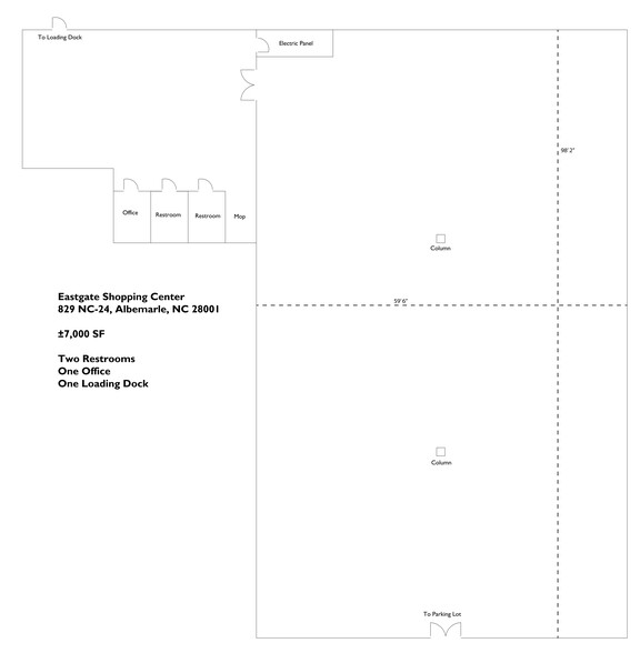 823-841 Nc 24 27 Byp E, Albemarle, NC for rent - Site Plan - Image 2 of 2