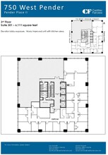 750 W Pender St, Vancouver, BC for rent Floor Plan- Image 1 of 1