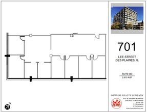 701 Lee St, Des Plaines, IL for rent Floor Plan- Image 1 of 5