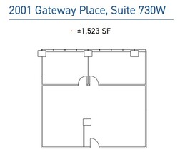 2001 Gateway Pl, San Jose, CA for rent Floor Plan- Image 1 of 1