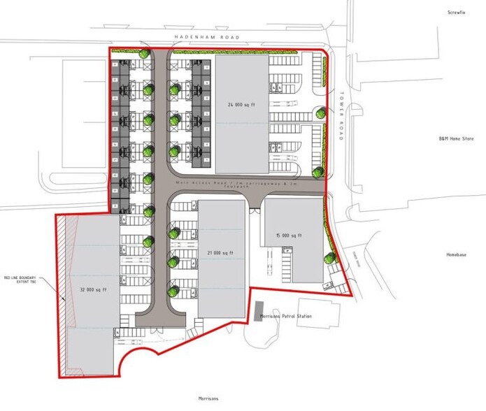 Tower Rd, Lowestoft for rent - Site Plan - Image 1 of 1