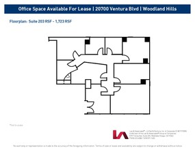 20700 Ventura Blvd, Woodland Hills, CA for rent Floor Plan- Image 1 of 1