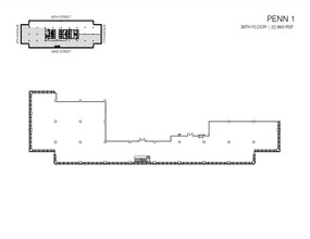 PENN 1, New York, NY for rent Floor Plan- Image 2 of 2