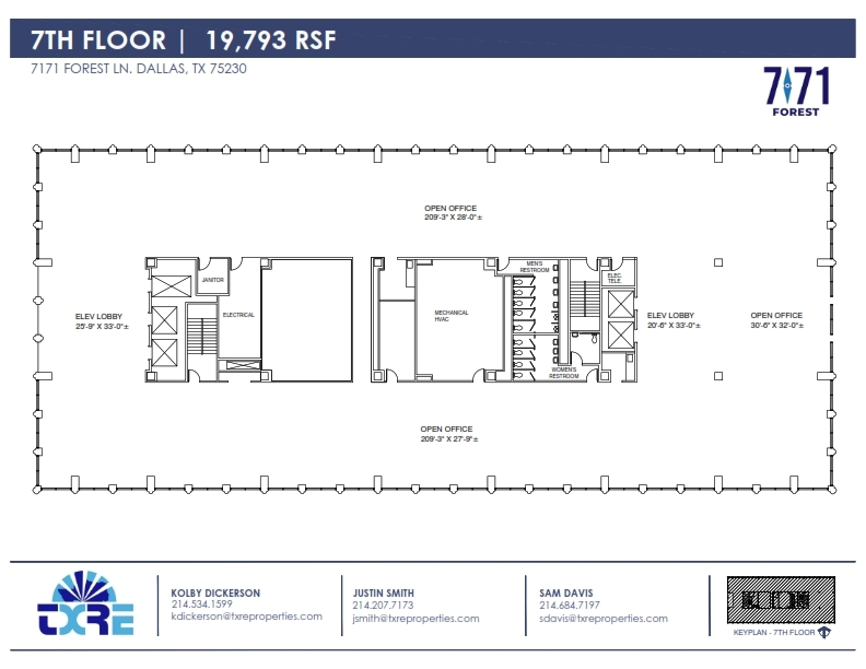 7171 Forest Ln, Dallas, TX for rent Floor Plan- Image 1 of 1