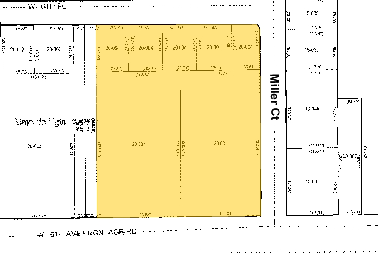 10455 W 6th Ave, Lakewood, CO for sale - Plat Map - Image 2 of 8