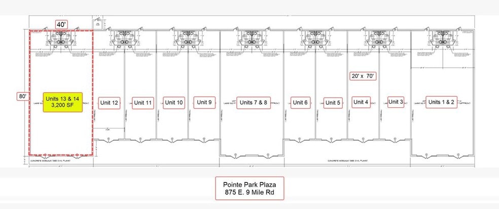 875 E Nine Mile Rd, Pensacola, FL for rent - Floor Plan - Image 2 of 6