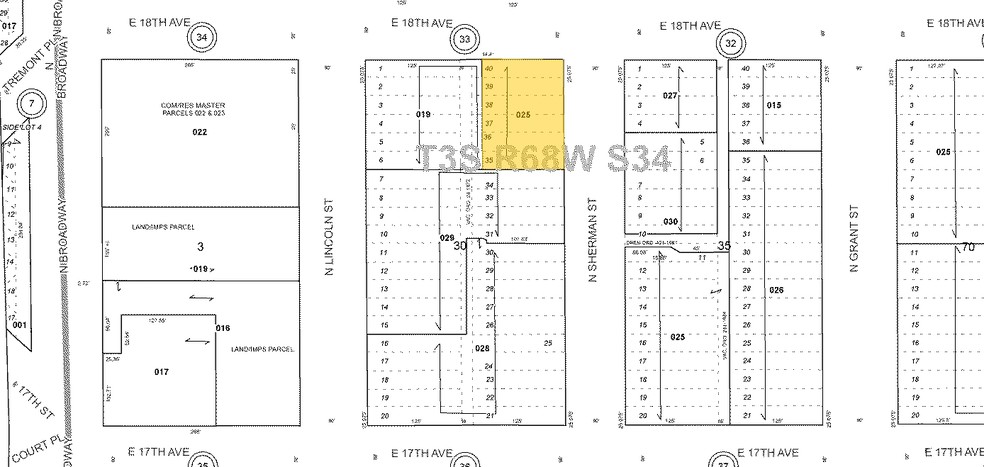 1775 Sherman St, Denver, CO for rent - Plat Map - Image 2 of 25