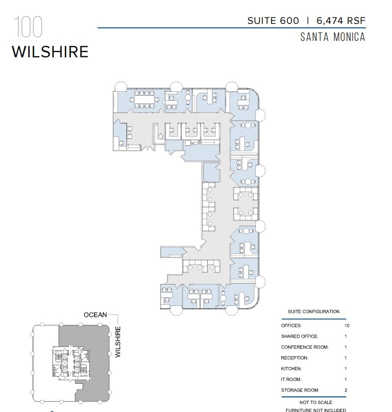 100 Wilshire Blvd, Santa Monica, CA for rent Floor Plan- Image 1 of 1